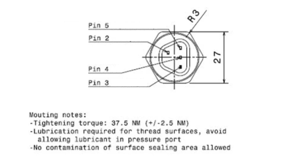 Bosch Fluid Pressure And Temperature Sensor PST-F1 "10 BAR / 145psi" \